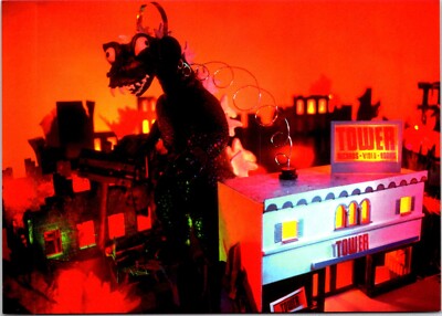 Postcard Tower Records Red Godzilla Art Eric Rodriguez Advertising C126-image