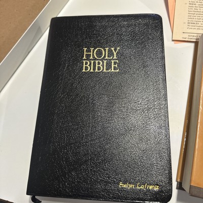   KJV Holy Bible Giant Print Bonded Leather Red Letter Maps Concordance-image