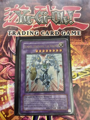 Yu-Gi-Oh! TCG Elemental Hero Shining Flare Wingman DR04-EN09 [Heavily Played]-image