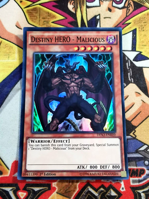 Destiny HERO - Malicious deso-en010 1st Edition (NM+) Super Rare Yu-Gi-Oh!-image