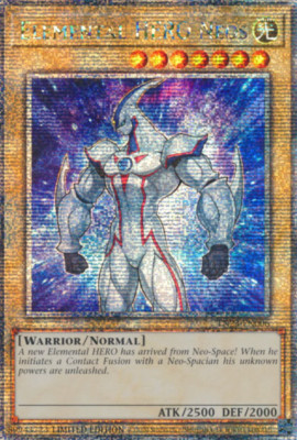 1X NM Elemental HERO Neos - TN23-EN006 - Quarter Century Rare 1st Edition-image