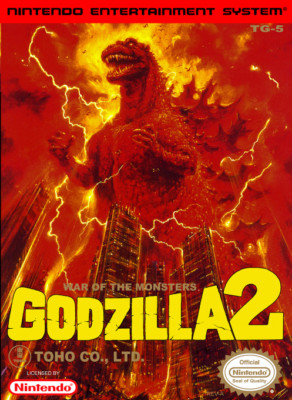 Godzilla 2 War of the Monsters Wall Art Print NES Poster Pick a Size Lot Up-image