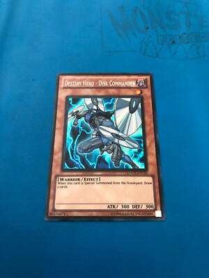 YUGIOH Secret Rare Destiny Hero - Disk Commander LCGX-EN133-image