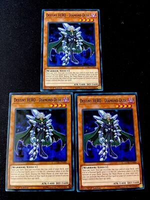 Destiny HERO - Diamond Dude (X3) LEHD-ENA06 Yugioh 1st Edition (New)-image