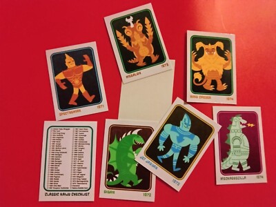 KAIJU giant monster👾 mini Art Cards D. Young (you pick) pack fresh Free Ship-image