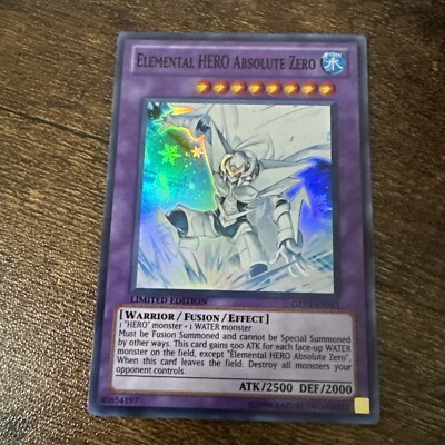 1x (MP) Elemental HERO Absolute Zero GENF-ENSE1 Super Rare Limited Ed. YuGiOh-image