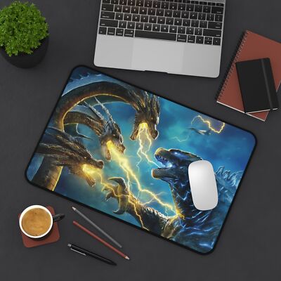 Kaiju Battle Godzilla 12x18 Desk Mat and Gaming Mouse Pad-image