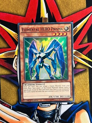 FUEN-EN047 Elemental HERO Prisma Super Rare 1st Edition NM Yugioh Card-image