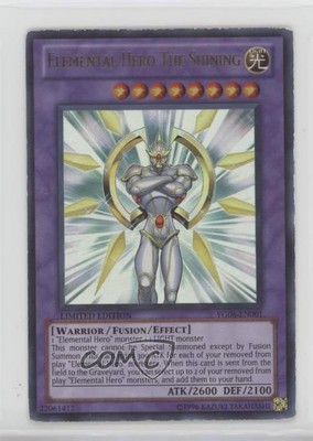 2002 Yu-Gi-Oh! Miscellaneous Promos Elemental HERO The Shining #YG06-EN001 0u5r-image