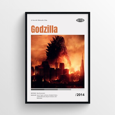 Godzilla Movie Poster Print, Wall Art - Unframed-image