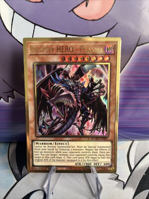 Destiny HERO - Plasma MGED-EN007 Gold Rare 1st Edition YuGiOh (B)-image