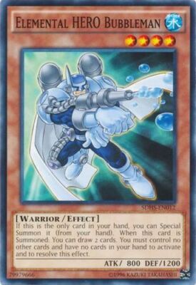Elemental HERO Bubbleman - SDHS-EN012 - Common - Unlimited Edition NM YuGiOh!  S-image