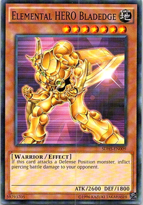 Elemental HERO Bladedge SDHS-EN009 Yu-Gi-Oh! Light Play Unlimited-image