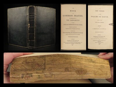 1807 SECRET Fore-Edge Painting ART Captain John Smith America New England MAP-image
