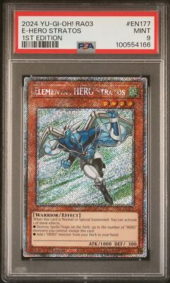 2024 YU-GI-OH! RA03-QUARTER CENTURY BONANZA 1ST ED ELEMENTAL HERO STRATOS PSA 9-image