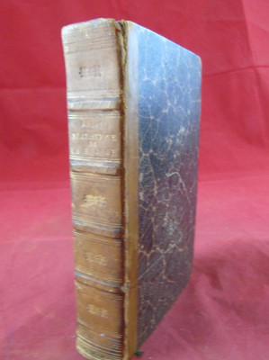 1830 STATISTIQUE DE LA SUISSE J. Picot 2nd edition map leather bound binding-image