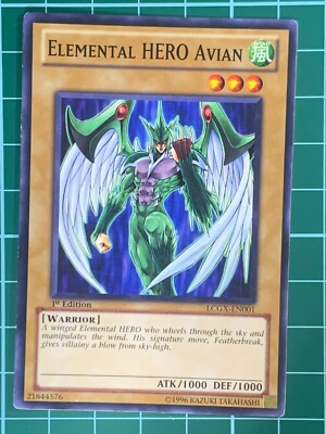 Elemental Hero Avian LCGX-EN001 Common 1st Edition Yugioh Card-image