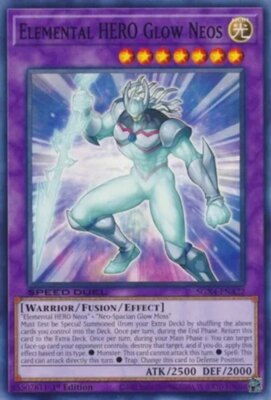 Yugioh! Elemental HERO Glow Neos - SGX4-ENA22 - Common - 1st Edition Near Mint, -image