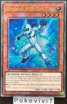 YU-GI-OH! Card ELEMENTAL HERO NEOS ALIUS RA03-EN184 QCSR NEW-image