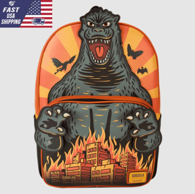 New Godzilla Attack Full-Size Backpack, Free Ship-image