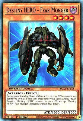 YGO SGX1-ENB06 C Destiny HERO - Fear Monger SGX1-ENB06 Yu-gi-oh-image