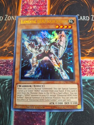Yu-Gi-Oh! Elemental HERO Solid Soldier CT15-EN003 Ultra Rare Limited Near Mint-image