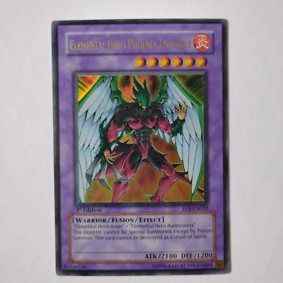 Yugioh! Elemental Hero Phoenix Enforcer Ultra Rare 1st Edition Near Mint!!-image