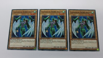 3x  ELEMENTAL HERO AVIAN  1ST EDITION  SGX3-ENA02  COMMON YUGIOH NM / UNPLAYED-image