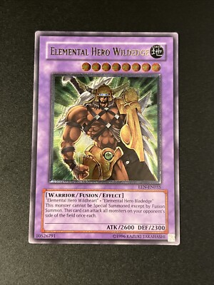 Yu Gi Oh Elemental Hero Wildedge EEN-EN035 Rare Ultimate Vintage Fusion Warrior-image