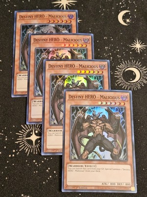 4 of Destiny HERO - Malicious, Yugioh TCG-image
