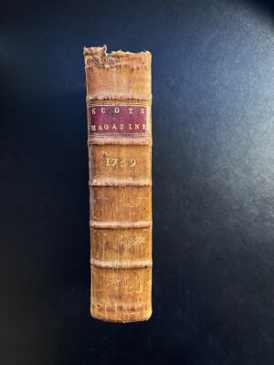 1759 The Scots Magazine Volume XXI Edinburgh French Indian War and several Maps-image