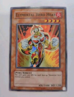 Yugioh Elemental Hero Heat PP02-EN007 Super Rare NM-image