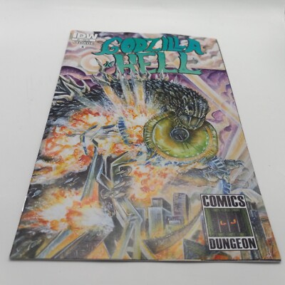 IDW #1 Godzilla in Hell Comics Dungeon cover art by Sara Richard 2015 comic book-image