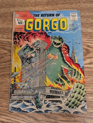 Gorgo #2 | Steve Ditko Cover & Art | Godzilla | Charlton Publications 1961-image
