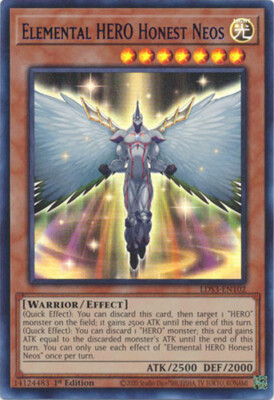 Yu-Gi-Oh Card - LDS3-EN102 - ELEMENTAL HERO HONEST NEOS (Blue) (ultra rare holo)-image