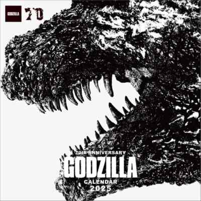 Hagoromo Godzilla 70th Anniversary 2025 Wall Calendar CL25-0039 From Japan-image