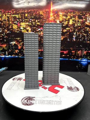 2 Building Set  #019 Scaled for SH Monsterarts Hiya Gundam Godzilla Evangelion-image