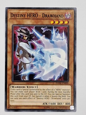 Destiny HERO - Drawhand - DANE-EN009 - Common - 1st Edition - Near Mint-image