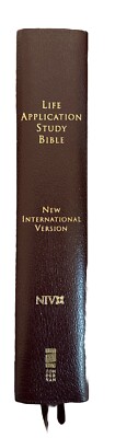 Life Application Study Bible NIV 1997 New International Leather Red Letter-image