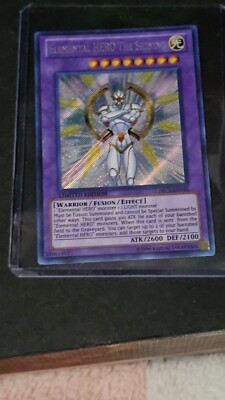 Yu-Gi-Oh! Elemental HERO The Shining PRC1-ENV01 Limited Secret Rare Near Mint-image