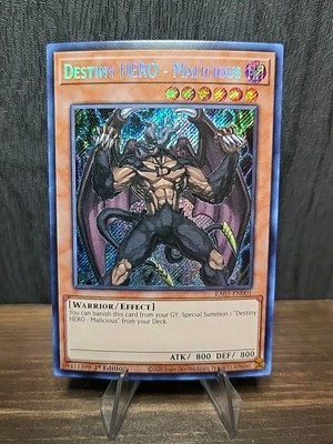 Destiny HERO - Malicious (Secret Rare) RA03-EN001 Quarter Century Bonanza 1st...-image