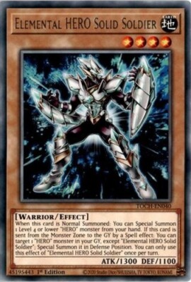 Elemental HERO Solid Soldier - TOCH-EN040 - Rare - 1st Edition x1 - Near Mint-image