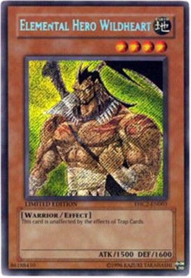 Lightly Played, English Yu Gi Oh Elemental Hero Wildheart - EHC2-EN003 - Secret -image