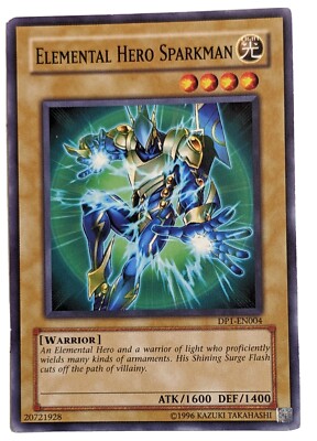 Yu-Gi-Oh! TCG Elemental Hero Sparkman Duelist Pack 1: Jaden Yuki DP1-EN004...-image