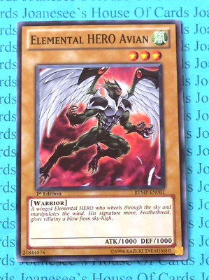 RYMP-EN001 Elemental HERO Avian Yu-Gi-Oh Card 1st Edition Alt Art New-image