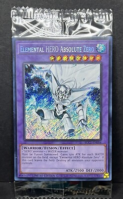Yu-Gi-Oh! Elemental HERO Absolute Zero LE Secret Rare #BLC1-EN004 Sealed-image
