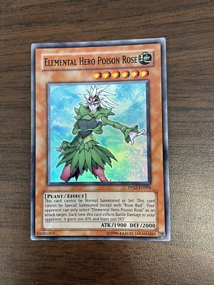 Yugioh Elemental Hero Poison Rose PP02-EN006 Super Rare-image