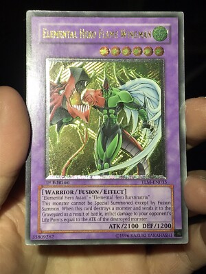 Yu-Gi-Oh Ultimate Rare Elemental Hero Flame Wingman, TLM-EN035, 1st Edition LP-image