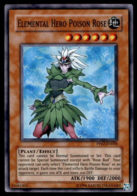 Yu-Gi-Oh! Elemental Hero Poison Rose #PP02-EN006 Near Mint-image
