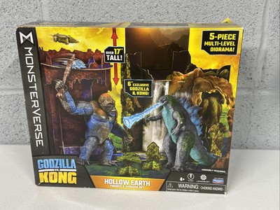 NEW Monsterverse Hollow Earth Battle Godzilla vs Kong 6” Figures & Diorama Set-image